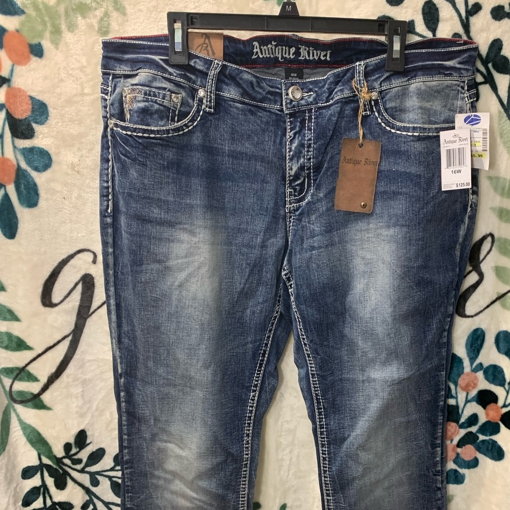 Plus Size Antique Rivet Jeans NWT